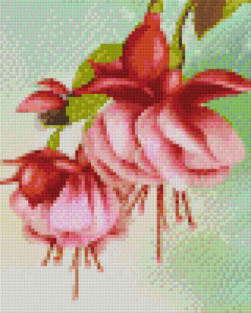 Pink Fuschia Four [4] Baseplate Pixelhobby Mini Mosaic Art Kit image 0